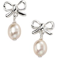 Boucle d'oreille perle en argent 925/1000