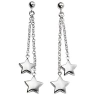 Boucle d'oreille étoiles en argent 925/1000