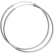 Boucle d'oreille anneau en argent 925/1000