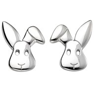 Boucle d'oreille petit lapin en argent 925/1000