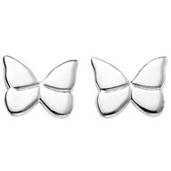 Boucle d'oreille papillon en argent 925/1000