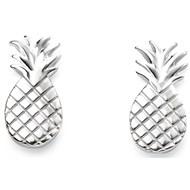 Boucle d'oreille ananas en argent 925/1000