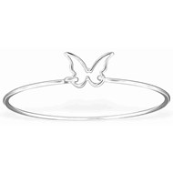 Bracelet papillon en argent 925/1000