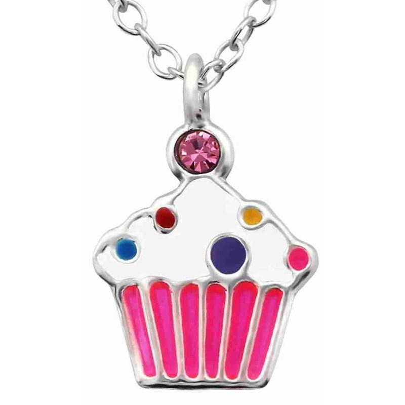 Collier cake en argent 925/1000