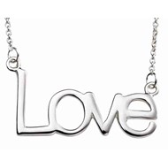 Collier love en argent 925/1000