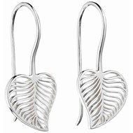 Boucle d'oreille feuille en argent 925/1000
