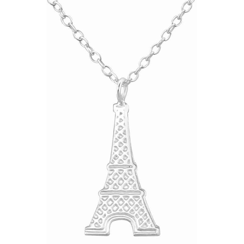 Collier tour Eiffel en argent 925/1000