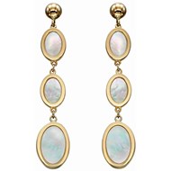 Boucle d'oreille nacre en Or 375/1000