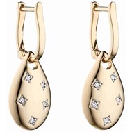 Boucle d'oreille étoiles diamant en Or 375/1000