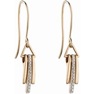 Boucle d'oreille diamant en Or 375/1000