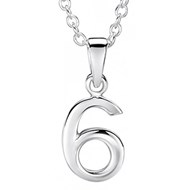 Collier nombre porte bonheur en argent 925/1000