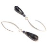 Boucles d'Oreilles Opale et Saphir - vue V2