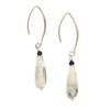 Boucles d'Oreilles Quartz Rutile et Spinelle Noire - vue V3