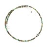 Collier Turquoise Verte, Pierres Naturelles et Argent 925 - vue V1
