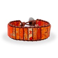 Bracelet ARKA - Pierres naturelles et cuir