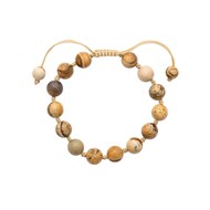 Bracelet homme pierre naturelle Jaspe Marron - Lorenzo R