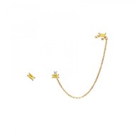 Boucles d'oreilles chaine plaqué or MAKA - PD Paola