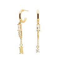 Boucles d'oreilles pendantes plaqué or SALMA - PD Paola