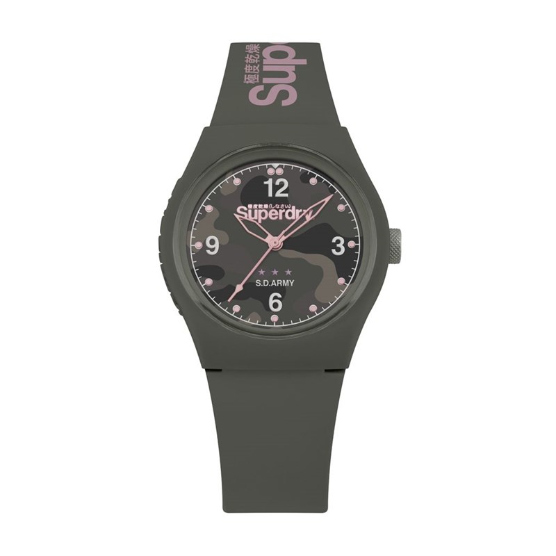 Montre Superdry en Silicone Femme Kaki