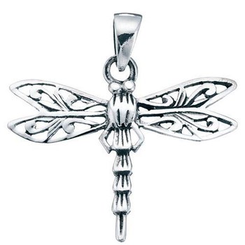 Dragonfly necklace with 51 cm chain in silver 925/1000