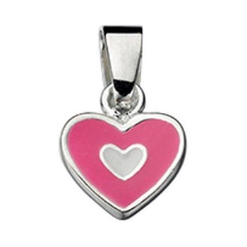 925/1000 zilveren hart ketting met 51 cm ketting