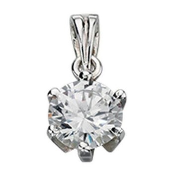 925/1000 zilver zirkonium ketting met 51 cm ketting