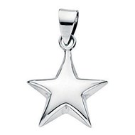 Collier étoile et sa Chaine de 51 cm en argent 925/1000