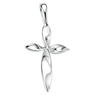 Collier croix et sa Chaine de 51 cm en argent 925/1000