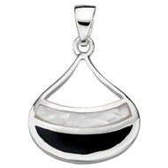 Collier nacre et sa Chaine de 51 cm en argent 925/1000