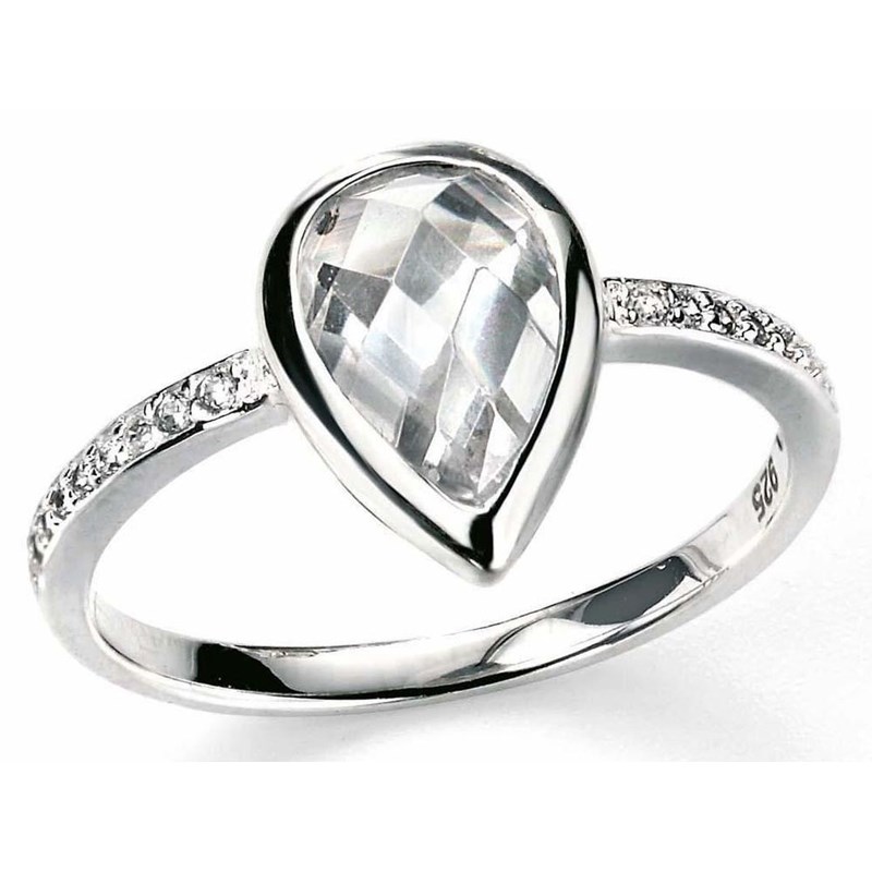 Bague princesse en argent 925/1000