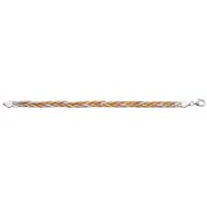 Bracelet plaqué or Rose et Blanc en argent 925/1000