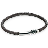 Bracelet cuire oxydées en argent 925/1000