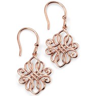 Boucle d'oreille plaqué Or rose en argent 925/1000