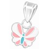 Collier papillon en argent 925/1000 - vue V1