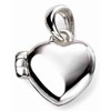Collier petit coeur pendentif photo en argent 925/1000 - vue V1