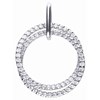 Collier double anneau en argent 925/1000 - vue V1