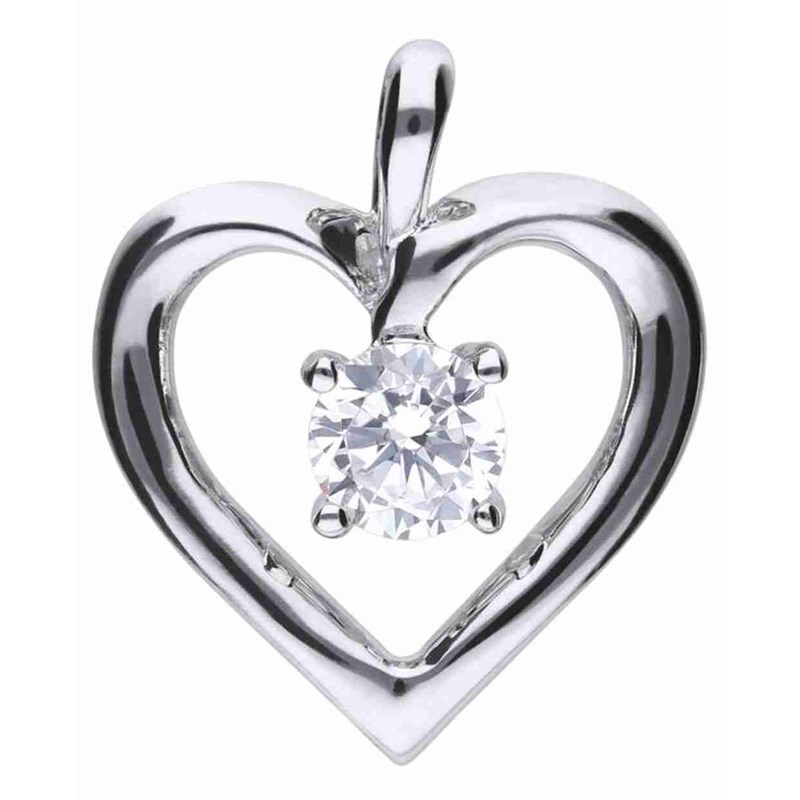 Collier coeur en argent 925/1000