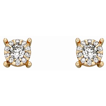 Boucle d'oreille diamant en Or 375/1000