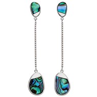 Boucle d'oreille émaille en argent 925/1000