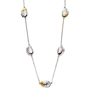 Vergulde 925/1000 zilveren halsketting