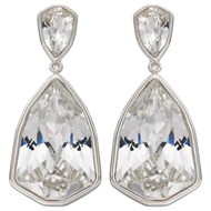 Boucle d'oreille cristal en argent 925/1000