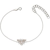 Bracelet abeille en or blanc 375/1000