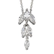 Collier cristal en argent 925/1000