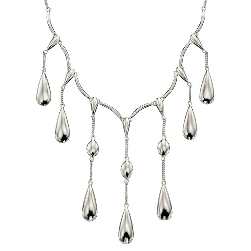 Collier gouttes en argent 925/1000