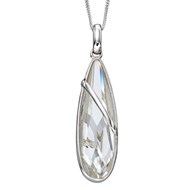 Collier cristal en argent 925/1000