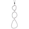 Collier zirconia en argent 925/1000 - vue V1