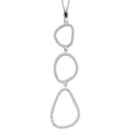 Collier zirconia en argent 925/1000