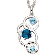 Collier cristal en argent 925/1000
