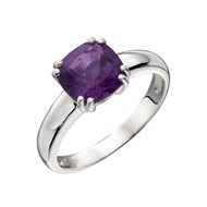 Bague amethyste en argent 925/1000