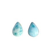 Boucles d'oreilles en larimar